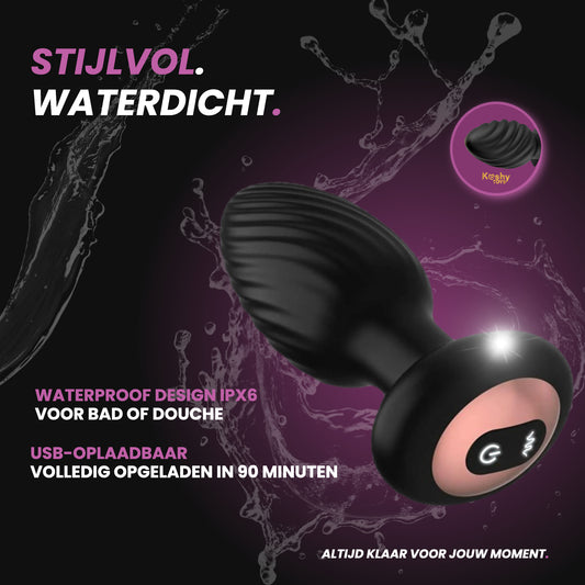 360° Roterende Anal Stimulator - Vibrerend, Oplaadbaar & Waterproof | Kèshy