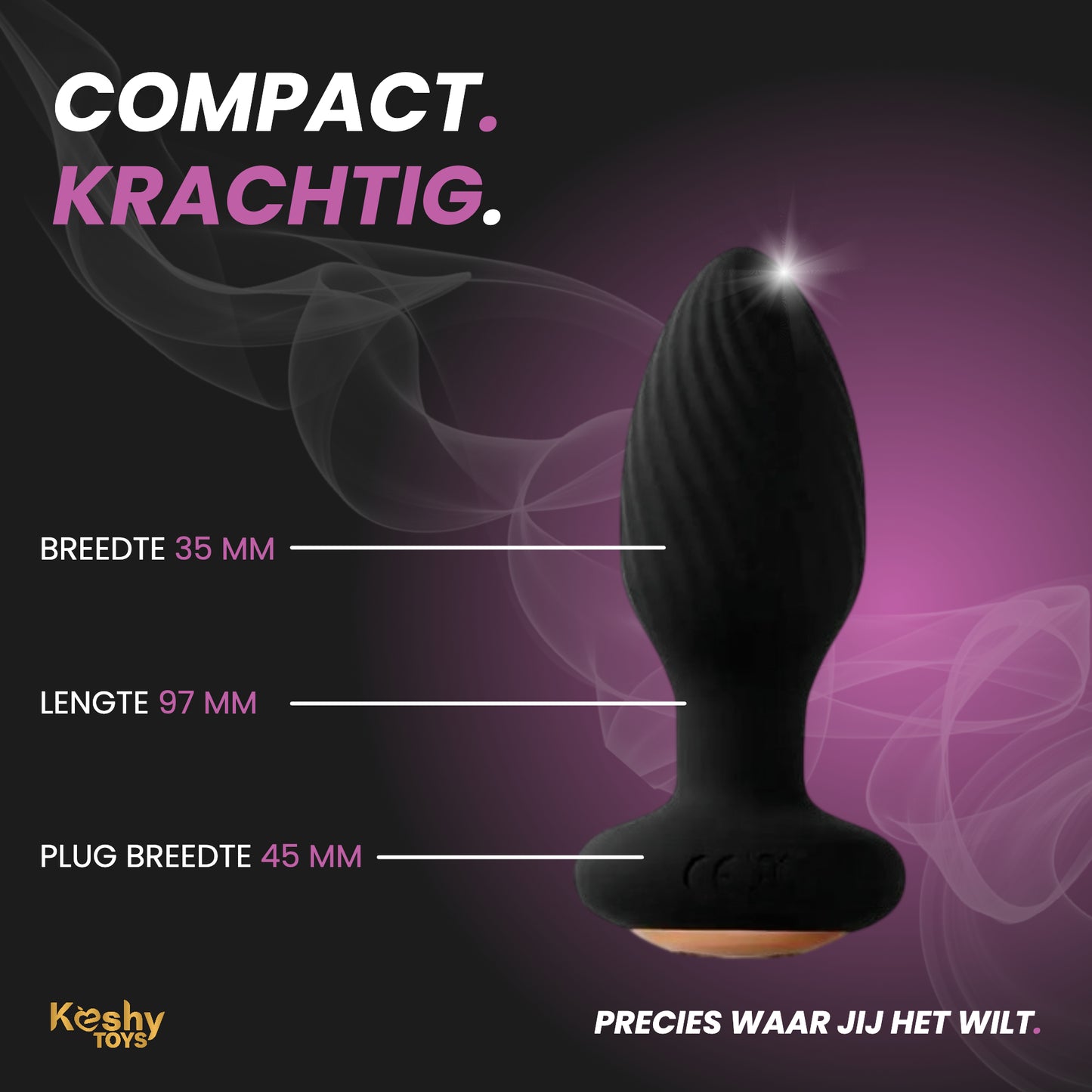 360° Roterende Anal Stimulator - Vibrerend, Oplaadbaar & Waterproof | Kèshy
